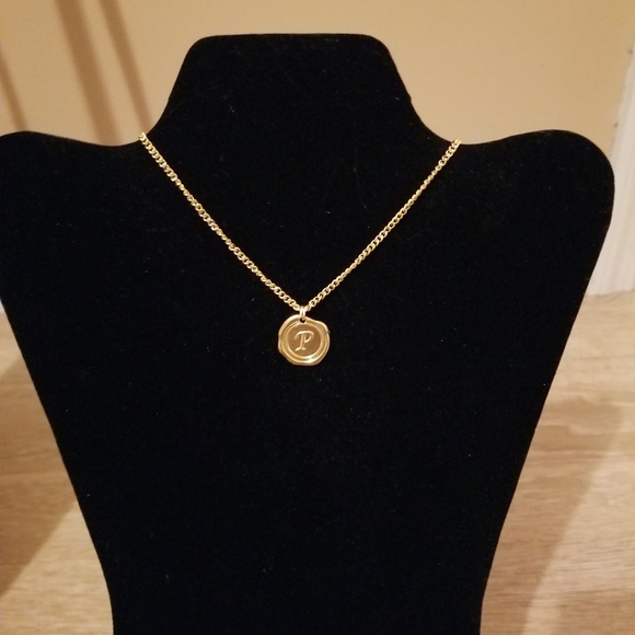 Miranda's Paparazzi Style Jewelry - Gold Necklace with Initial P Charm Miranda's Paparazzi Style Jewelry - Gold Necklace with Initial P Charm